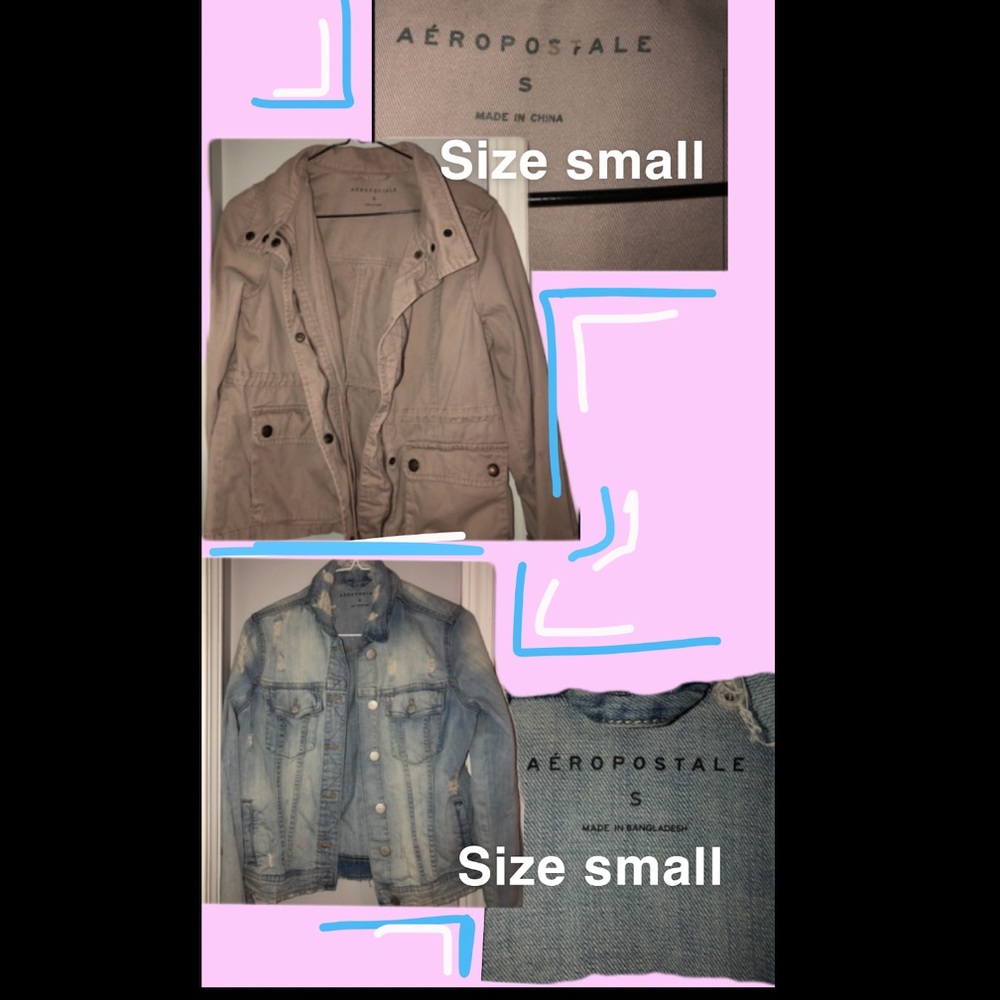 (2) Aeropostale “jean” jackets